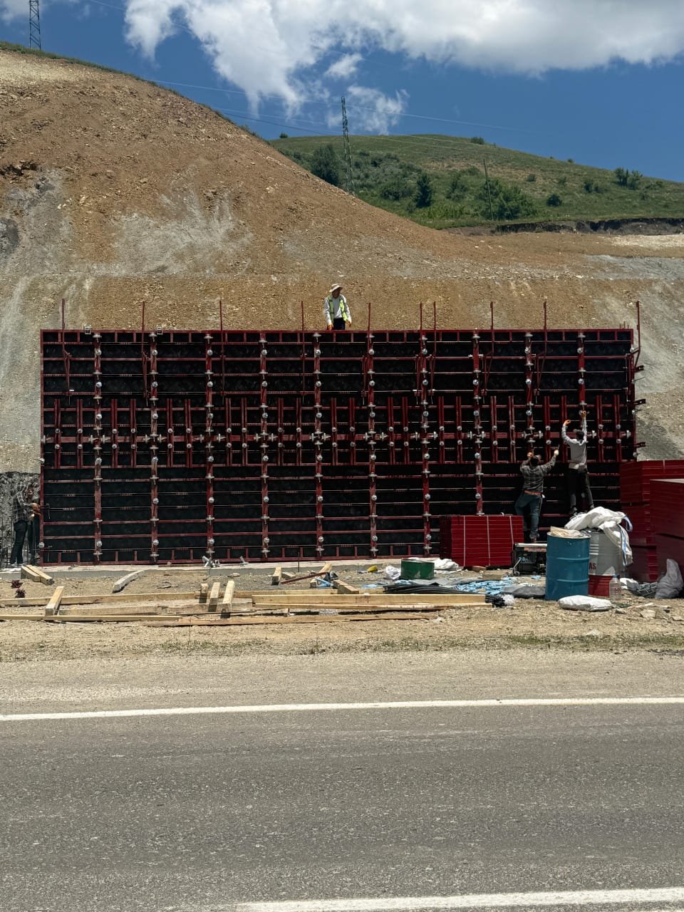 Oplata postavljena na gradilištu
